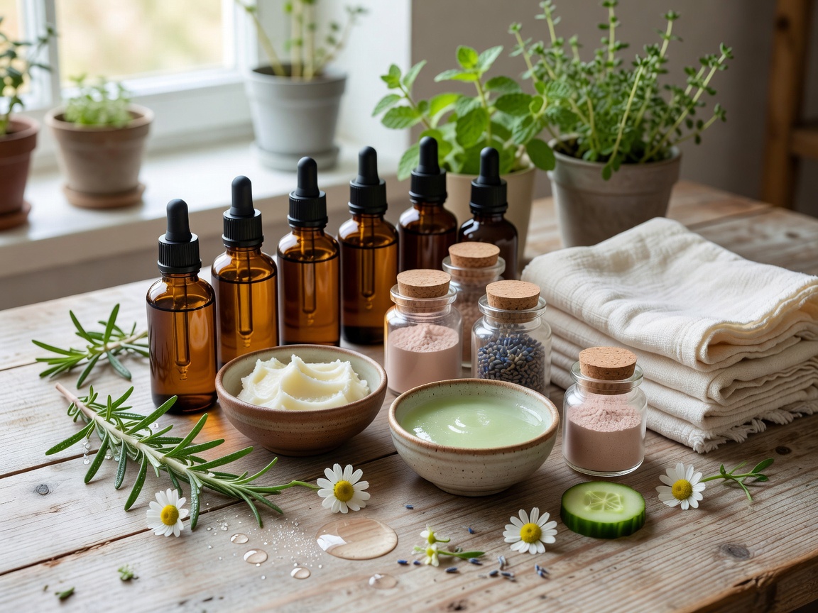 مستحضرات تجميل طبيعية وعناية بالبشرة